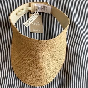 NWT madewell straw visor
